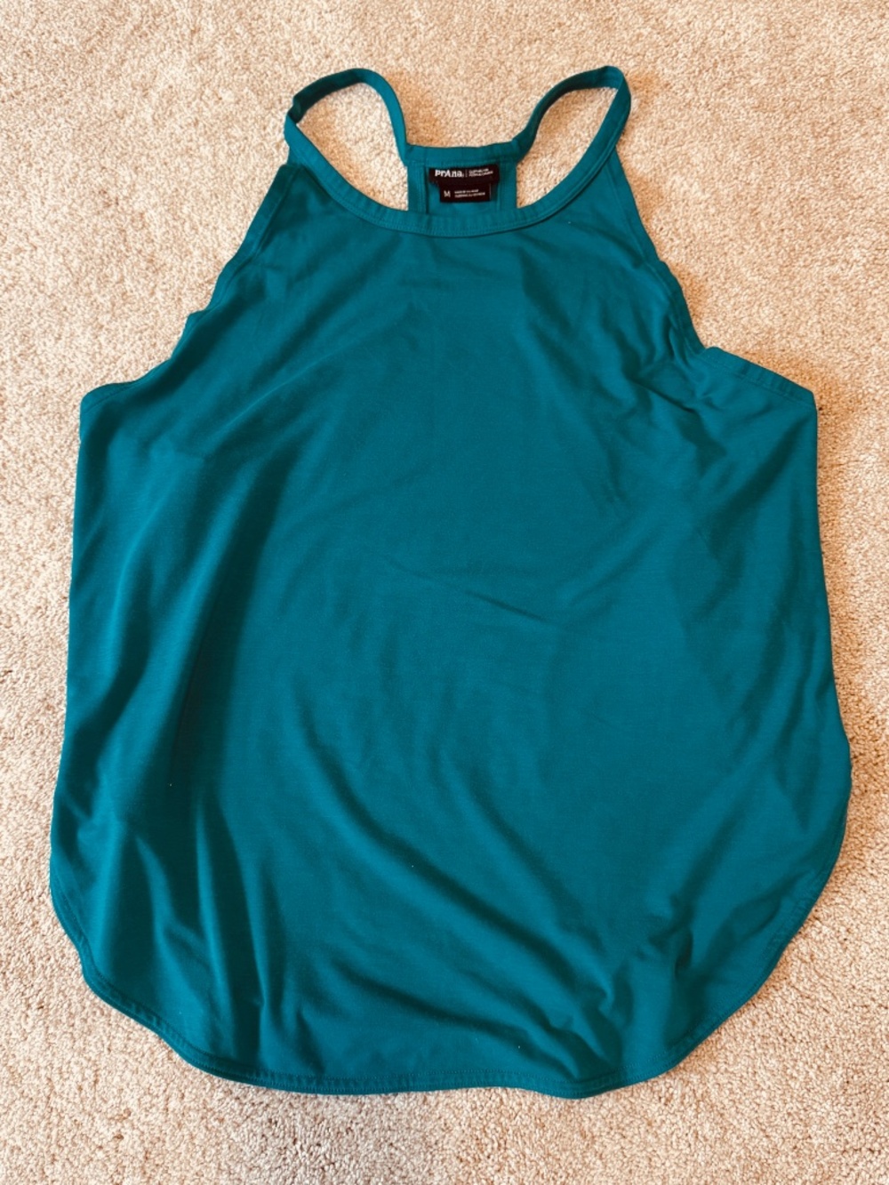 Prana tank top, teal, like new